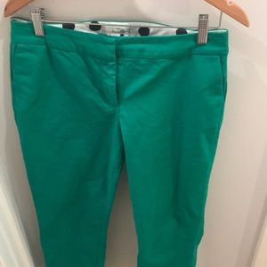 Green Boden Cropped straight leg pants